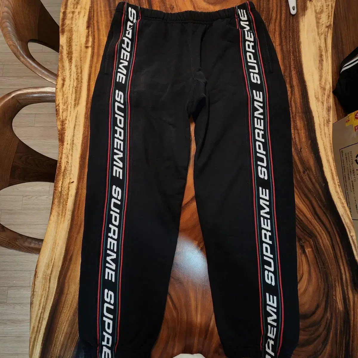 [M] Supreme Sweat Jogger Pants Gucci Pattern Text Rib 18FW