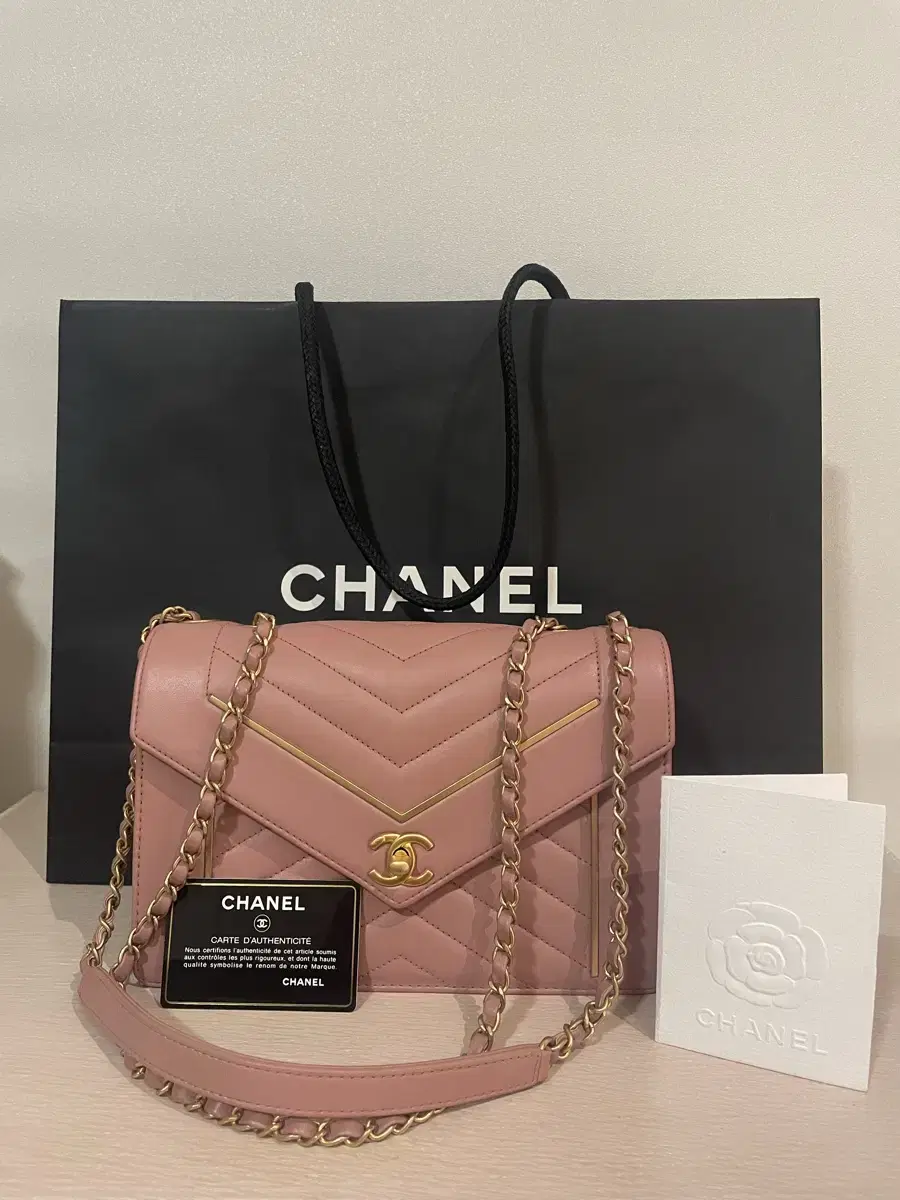 CHANEL 샤넬 미디움 리버스드 쉐브론 플랩백