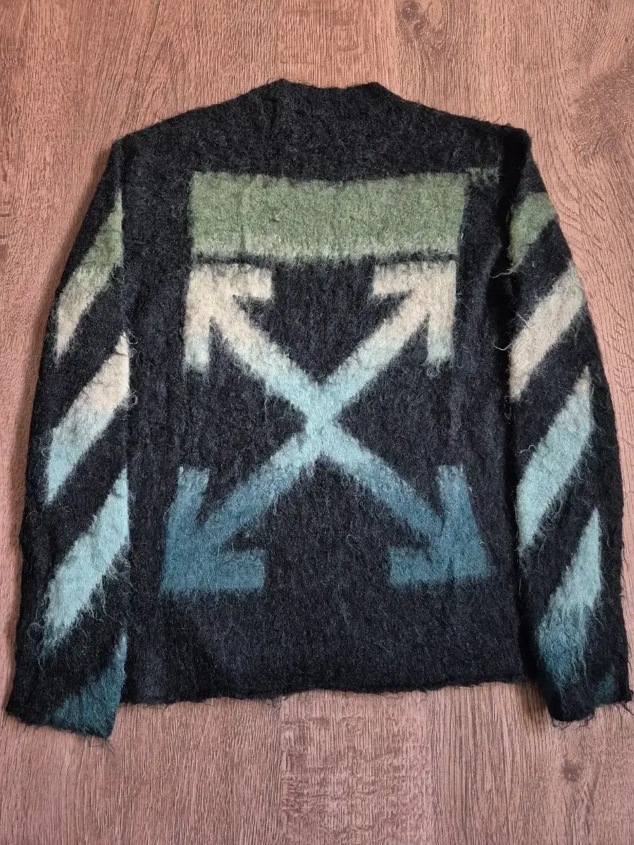 Off-White Off-White Diagonal Brushed Mohair Knit FW19