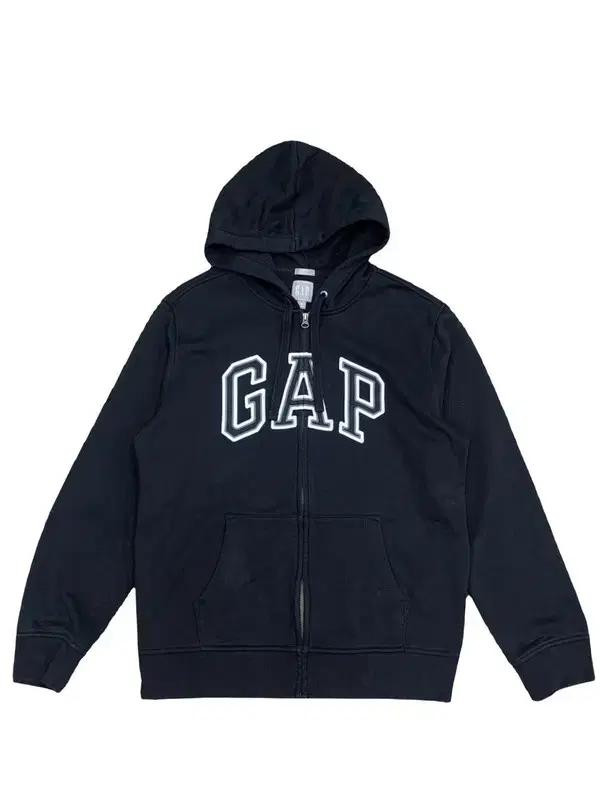 GAP 갭 블랙 기모 후드집업 m