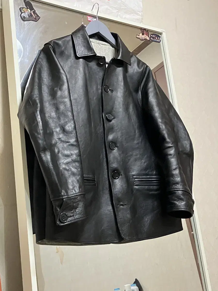 타이가 타카하시 lot.801 카코트 m leather jack 말가죽