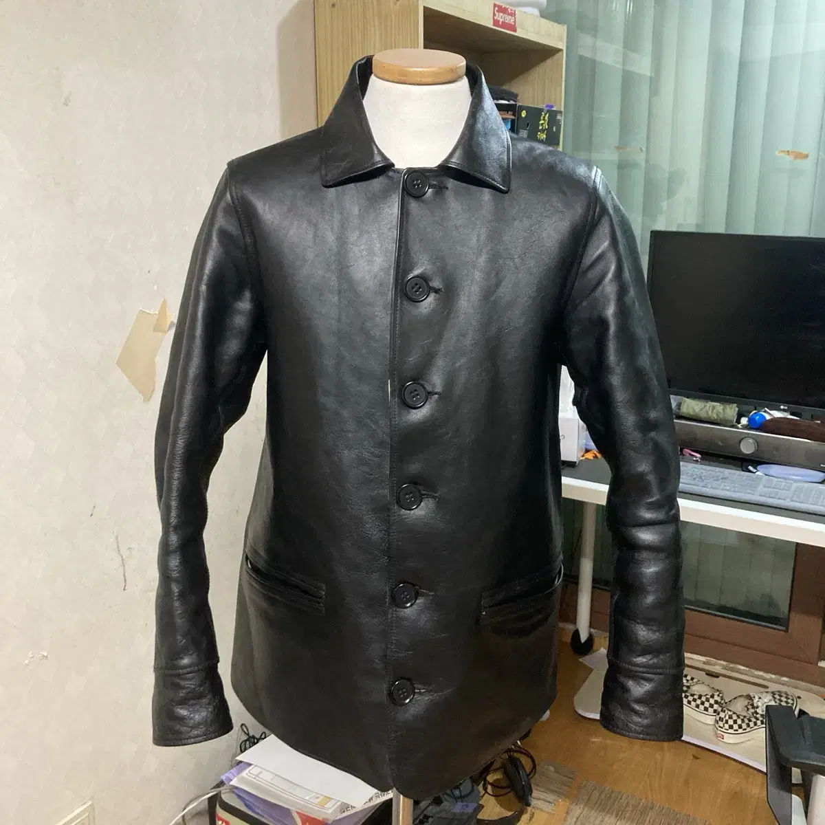 타이가 타카하시 lot.801 카코트 m leather 차심 말가죽