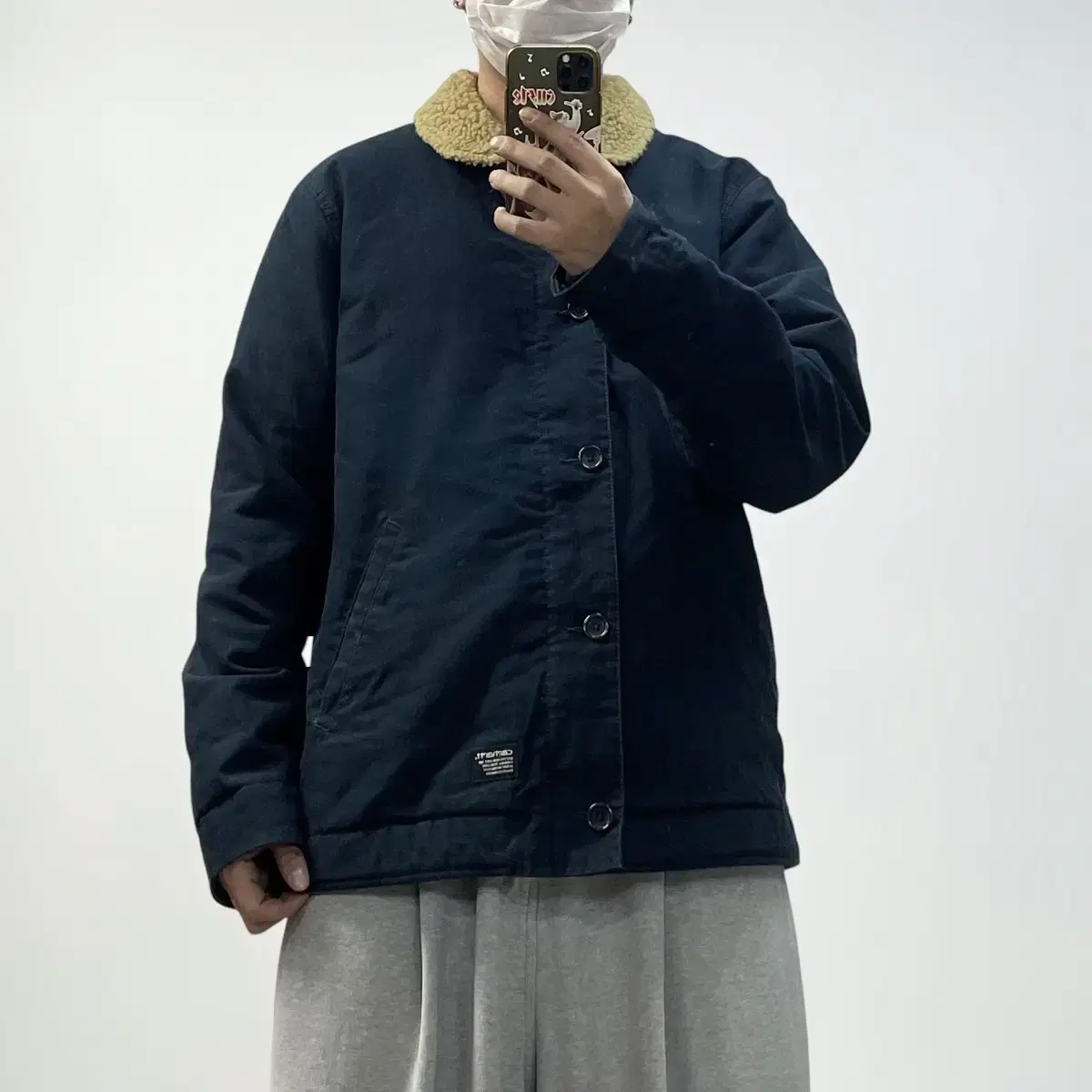 칼하트 Carhartt 쉐필드 덱 자켓 네이비