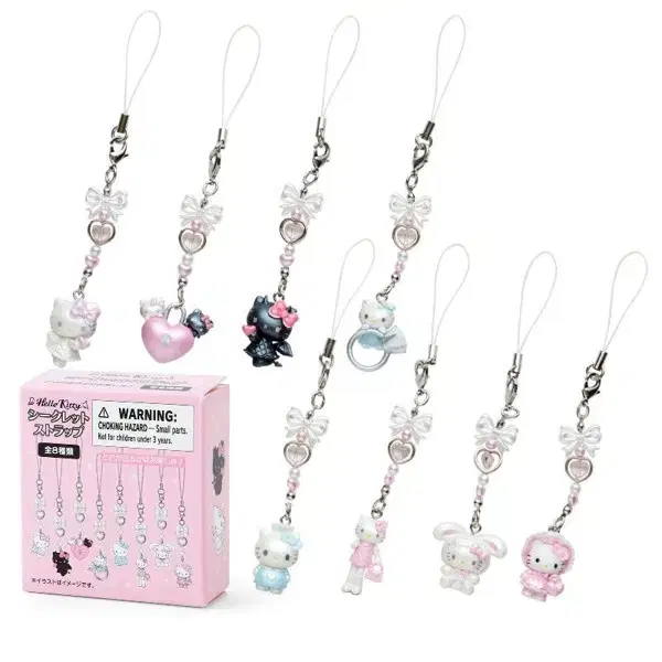 [NEW] Hello Kitty Angel Small Devil Series Angel Devil Strap Key Kitty Strap