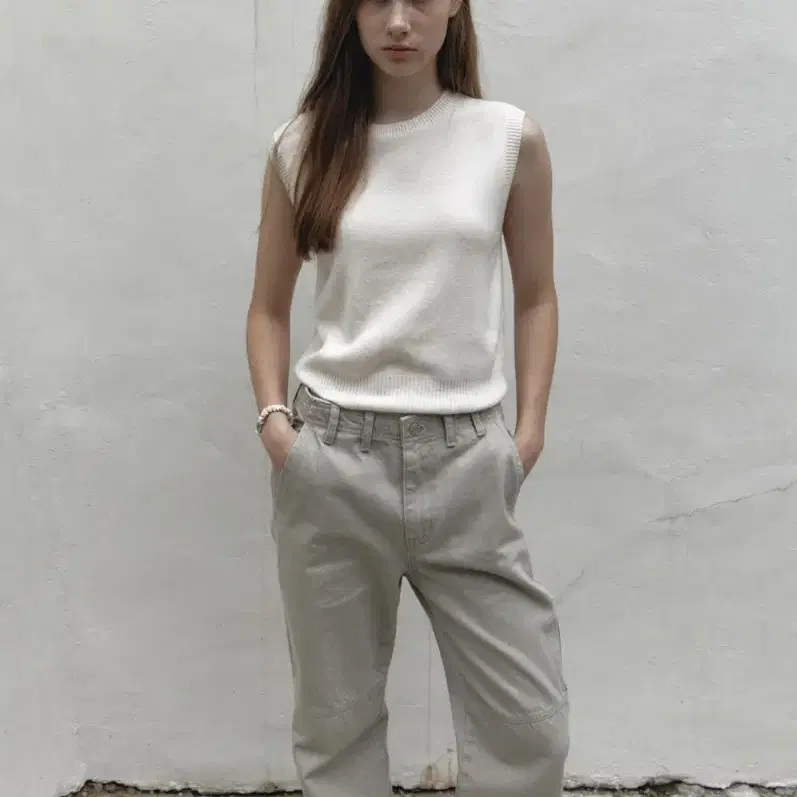 로우클래식 WASHED COTTON PANTS(BEIGE)