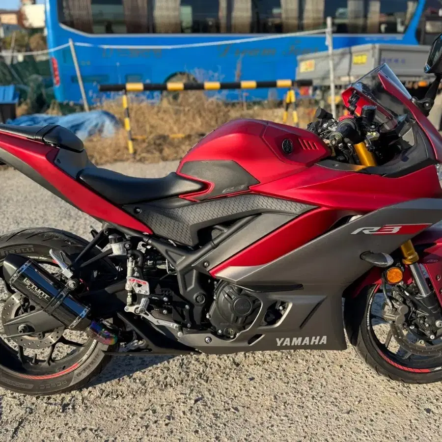 야마하 yzf r3 19년 abs 풀튜닝 레드와인 팝니다