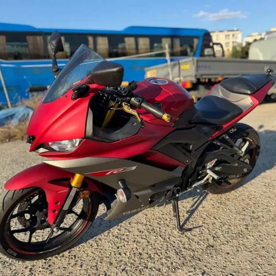 야마하 yzf r3 19년 abs 풀튜닝 레드와인 팝니다