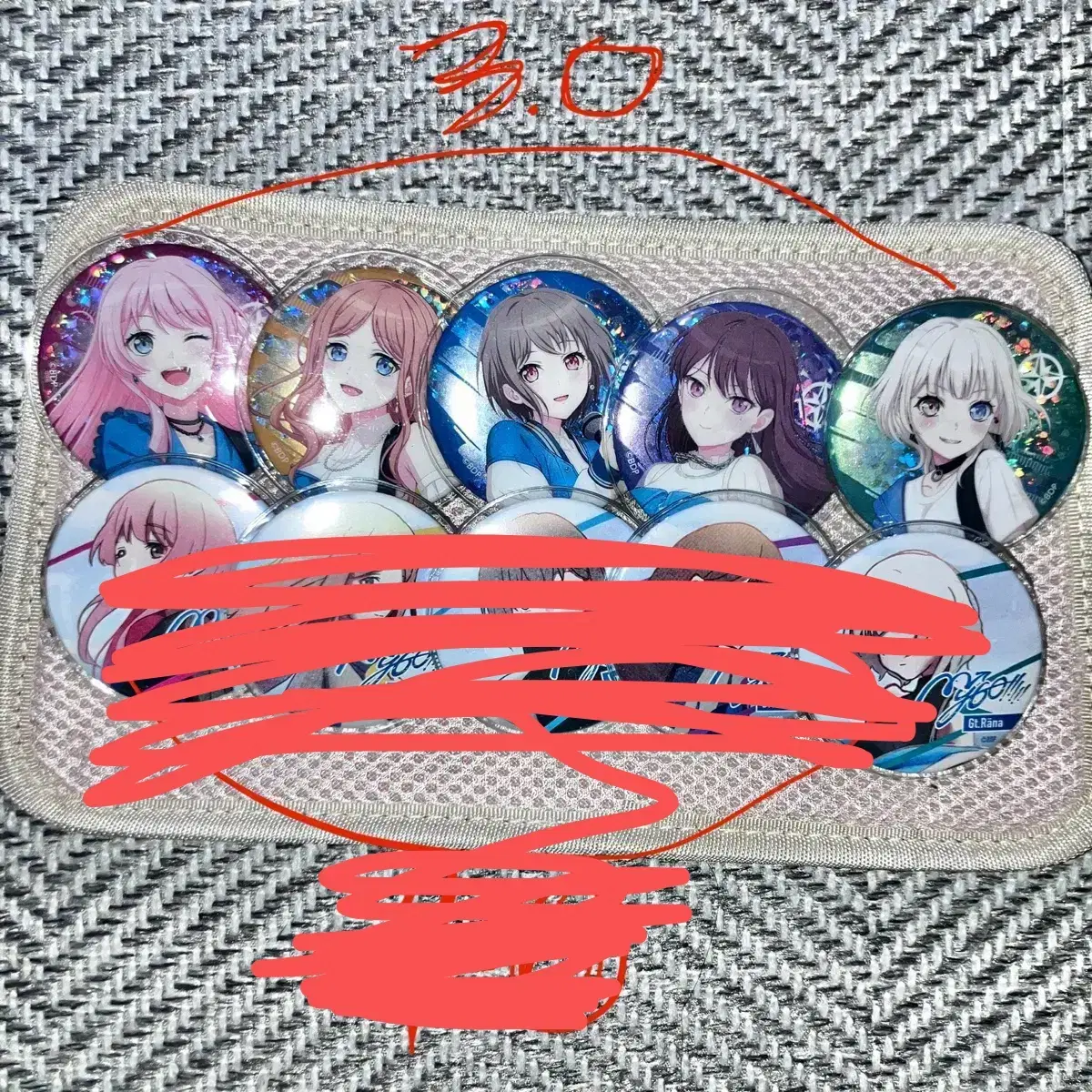 Bangdream mygo maigo can badge taki Anon Tomori Soyorana