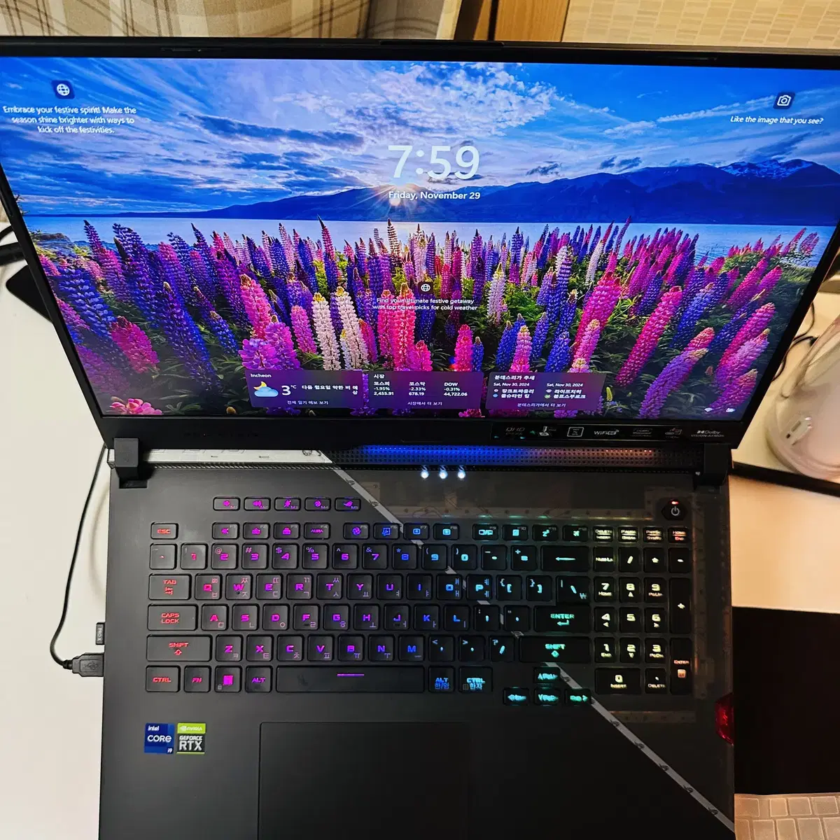 ASUS G733ZS i9-12/3080 팝니다