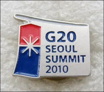 2010년 G20 정상회의 배지 (et19)