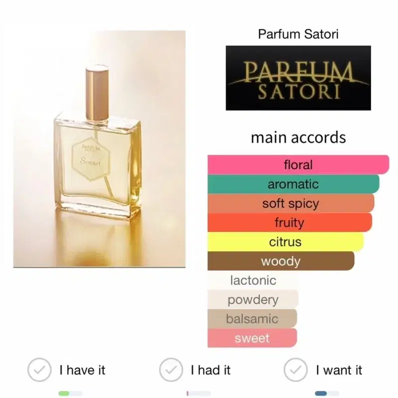 PARFUME SATORI 퍼퓸사토리 소네트