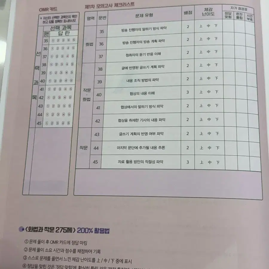 2025이감 학원용 오프 간쓸개 국어 주간지 세트+화법과 작문n제 총9권