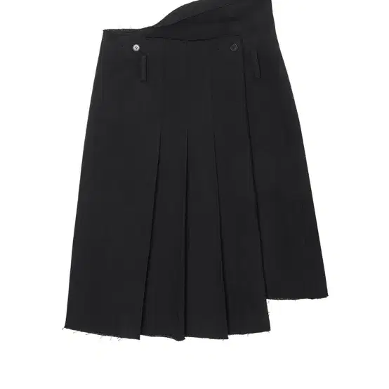 LCDC UNBALANCED PLEATS SKIRT (BLACK)