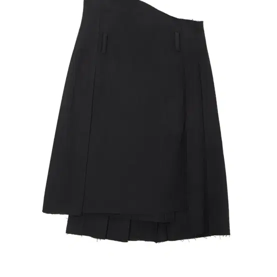 LCDC UNBALANCED PLEATS SKIRT (BLACK)