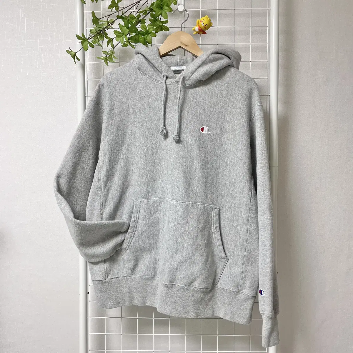 Champion Reverse Weave Bloo Bell Hoodie Light Gray WK-0092