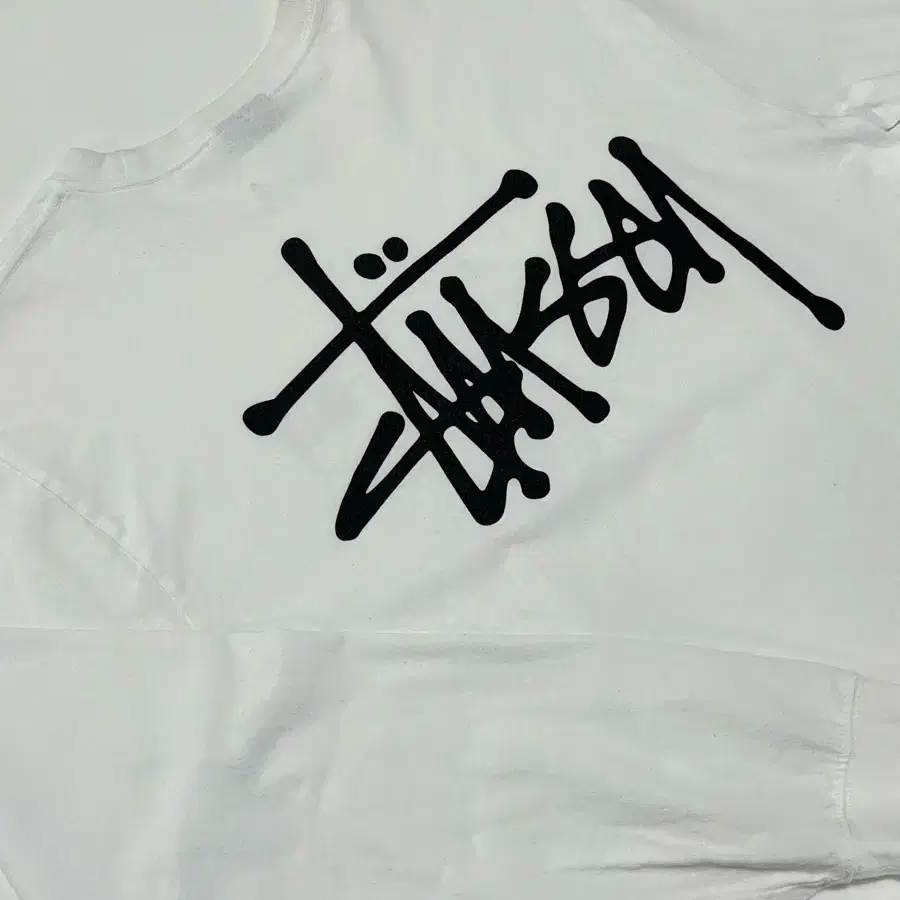 STUSSY 스투시 베이직 스탁 로고 롱 슬리브 M