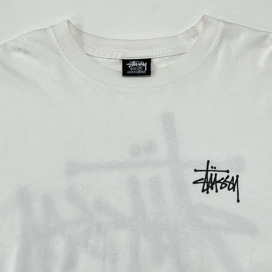 STUSSY 스투시 베이직 스탁 로고 롱 슬리브 M