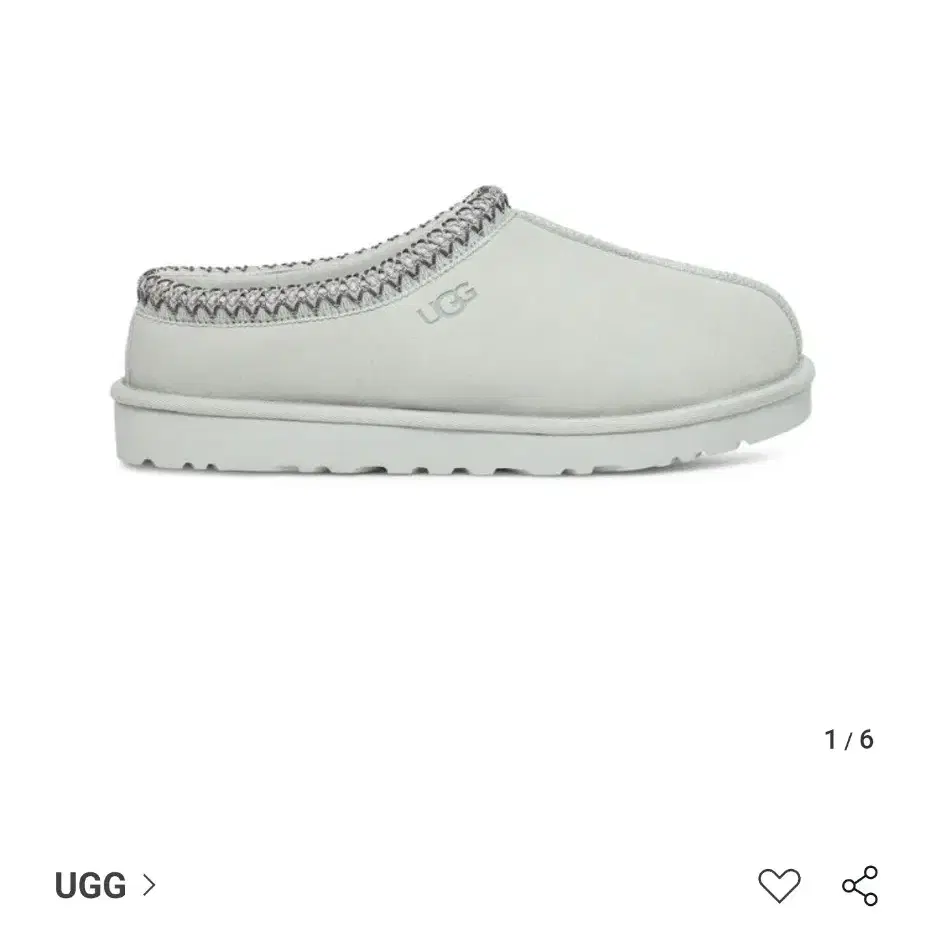 어그 UGG 시그니처 스웨이드 타스만 슬리퍼 라이트 블루 US9(270)