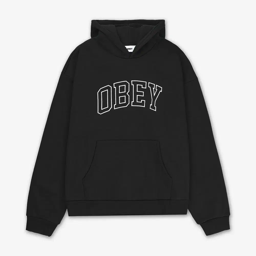 OBEY(오베이) 컬리지 후드티 블랙 M