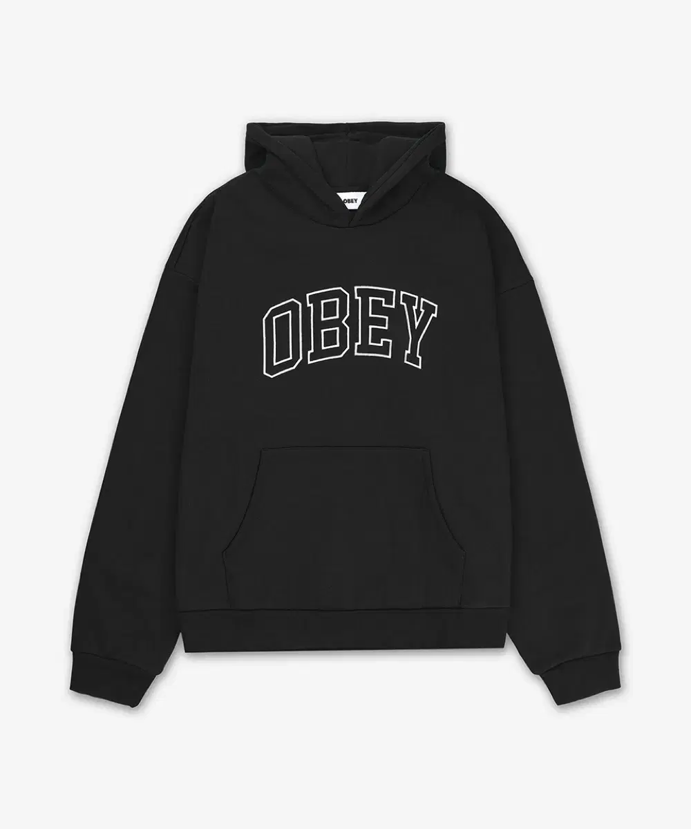 OBEY(오베이) 컬리지 후드티 블랙 M