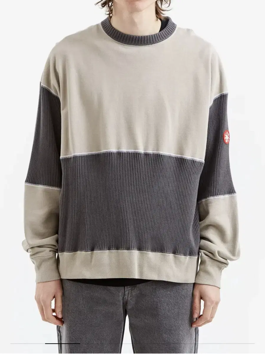 c.e cav empt WIDE RIB CUT CREWNECK (s사이즈