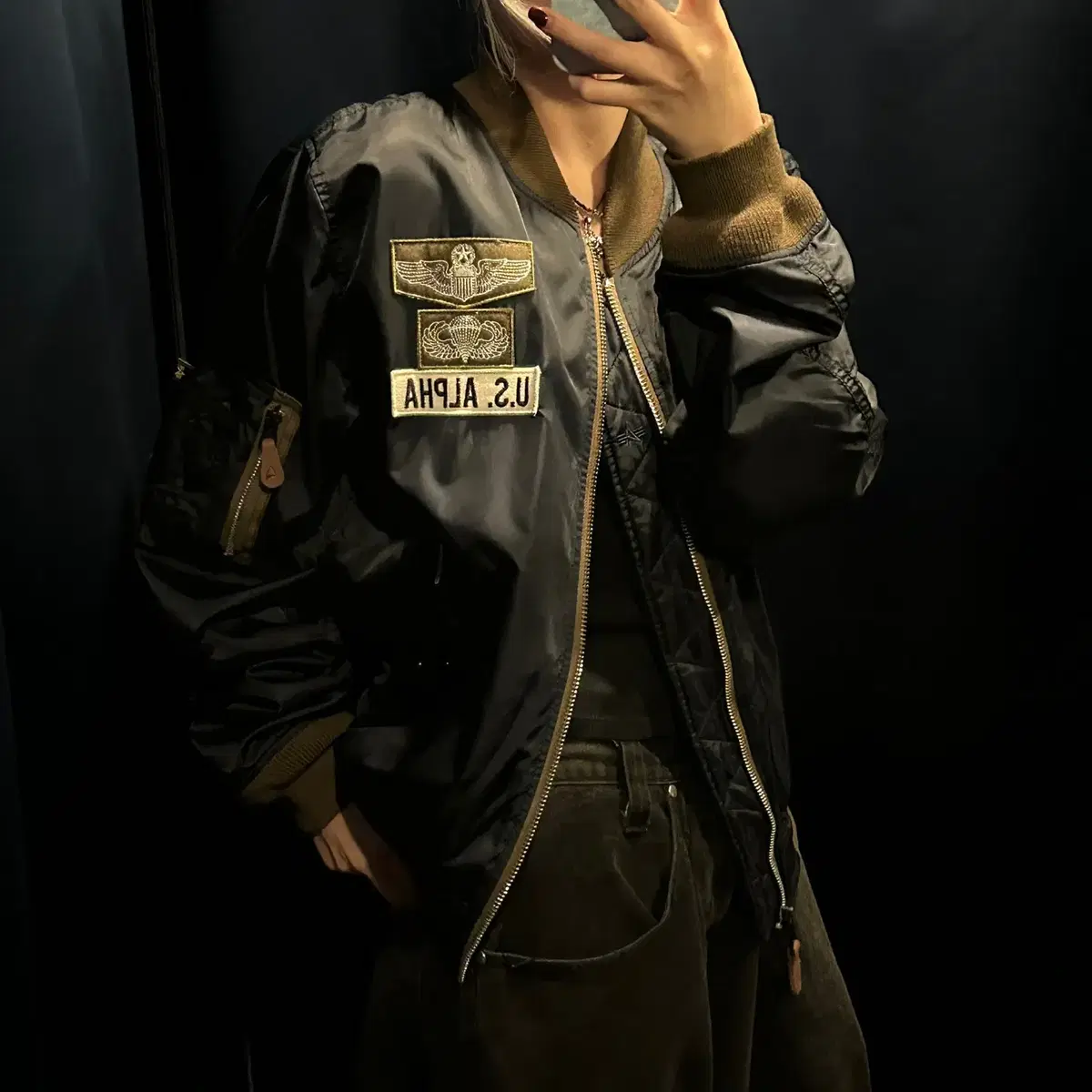 Alpha industries 알파인더스트리 US 항공 바시티 자켓