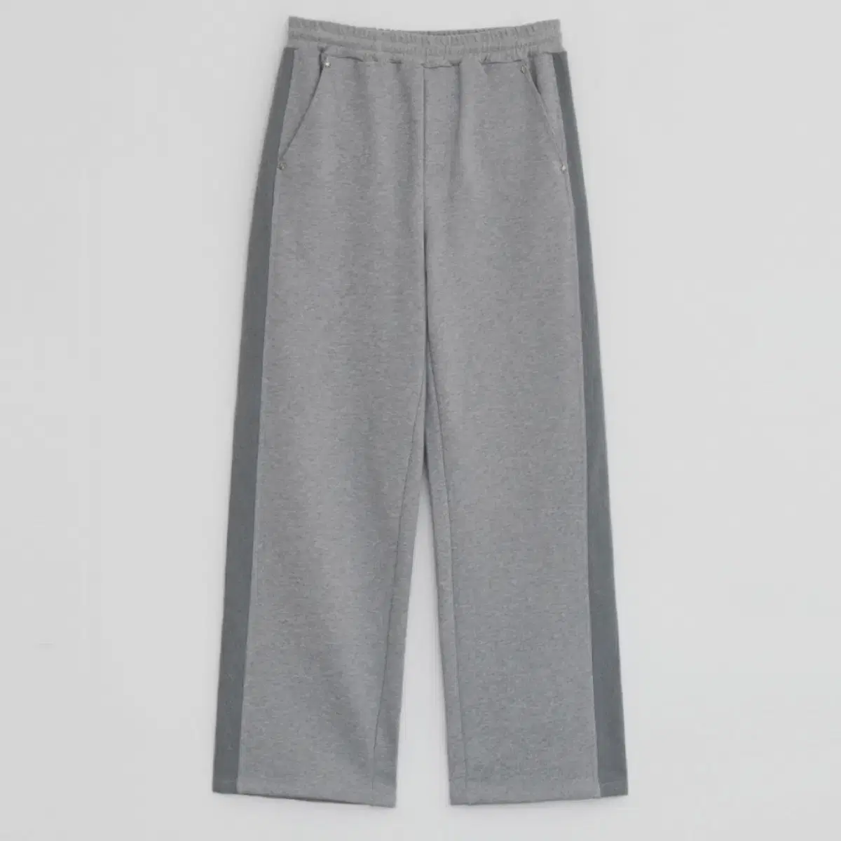 다이애그널 DENIM MIXED BANDING PANTS (grey)