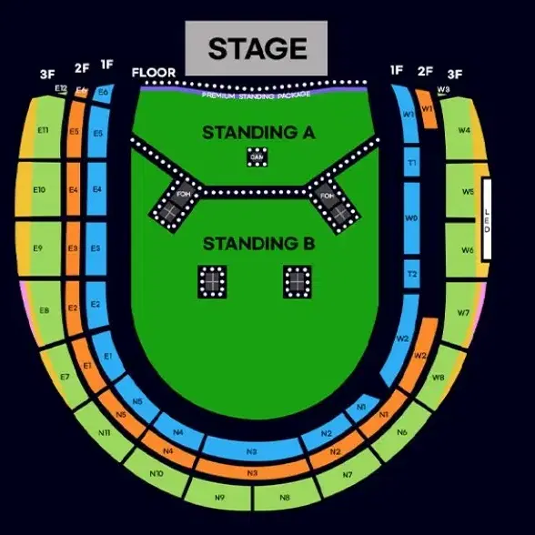 오아시스 내한 콘서트 지정석 1층 2연석 티켓