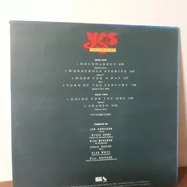 프로그레시브록엘피 Yes 베스트 ArtrockLP 바이닐 vinyl