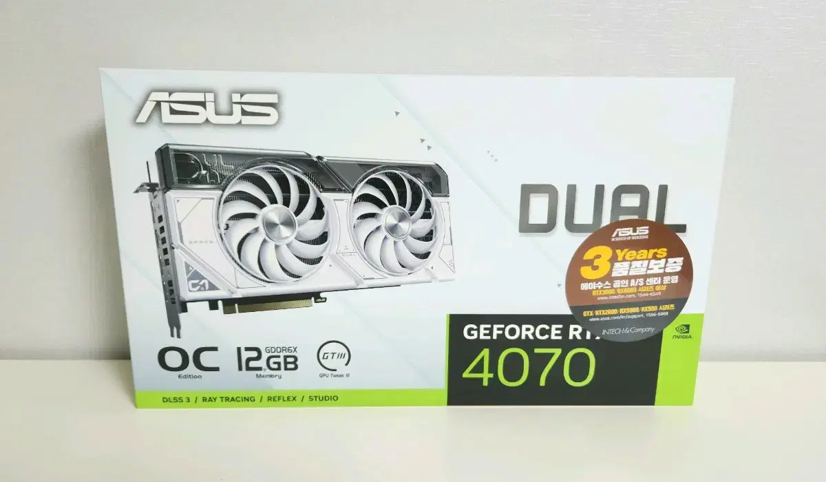 (미개봉) 아수스 RTX4070 O12G OC D6X 12GB 팝니다