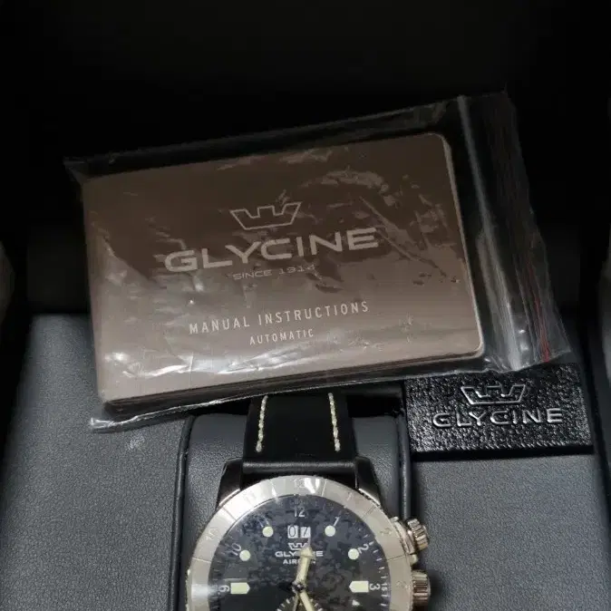 [GLYCINE] 글라이신 에어맨 듀얼타임 파일럿 시계 블랙