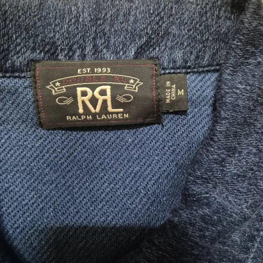 RRL 더블알엘 인디고 아노락 셔츠