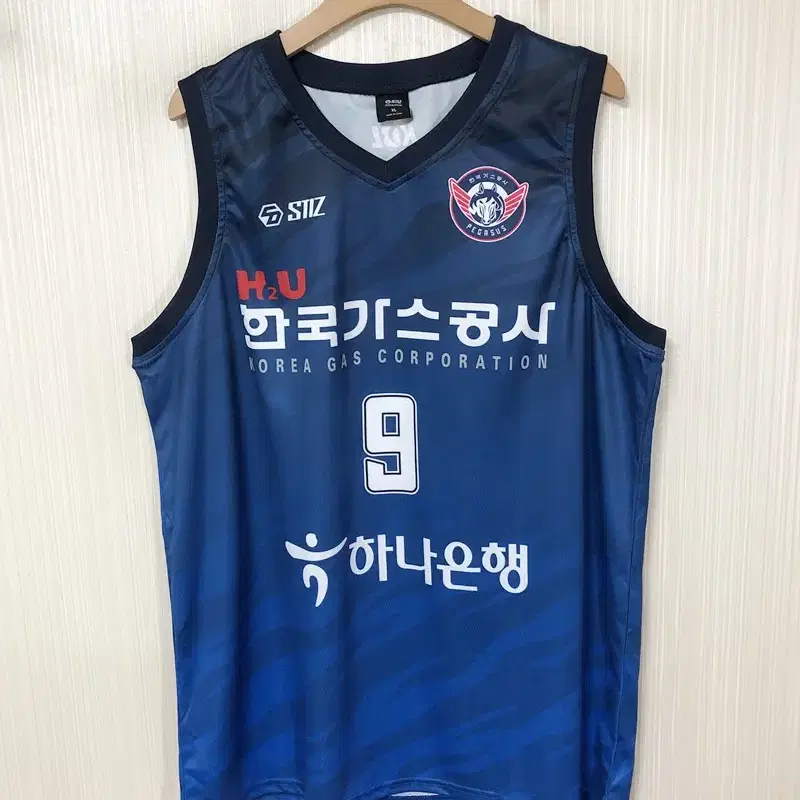 KBL STIZ 대구 한국가스공사 페가수스 홈유니폼 XL #9 전현우