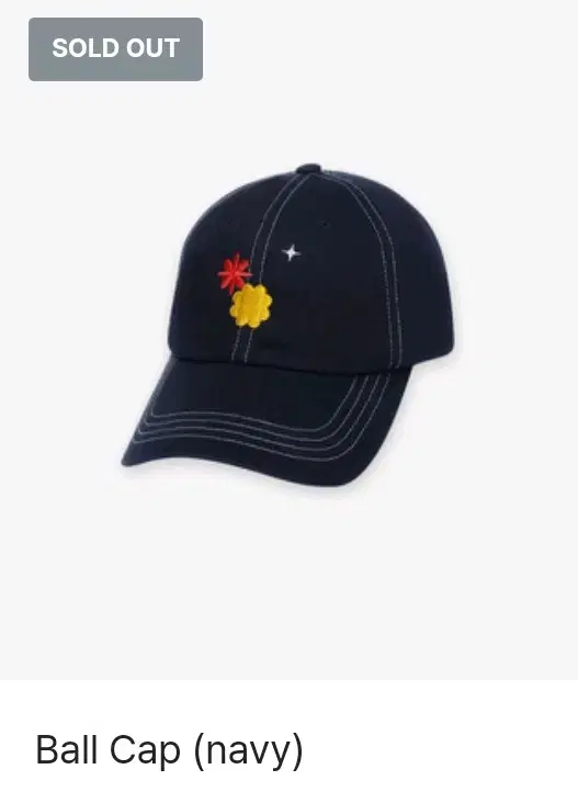 방탄 네이비 볼캡 모자 BTS Ball Cap(Navy)