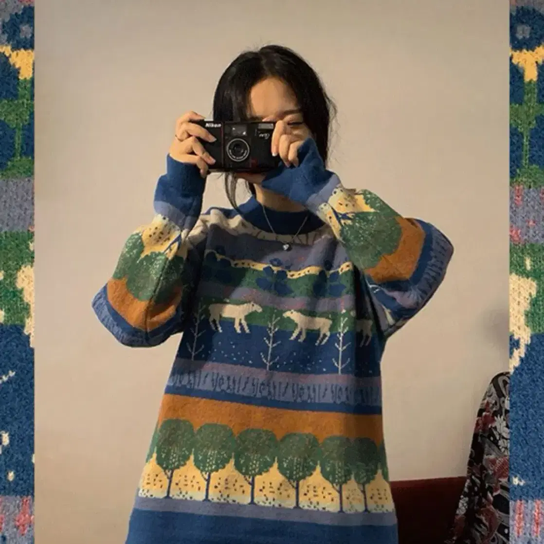 니지 dear tree vintage knit 빈티지 니트