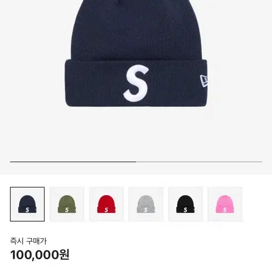 Supreme Newera S Logo Beanie Navy-23FW