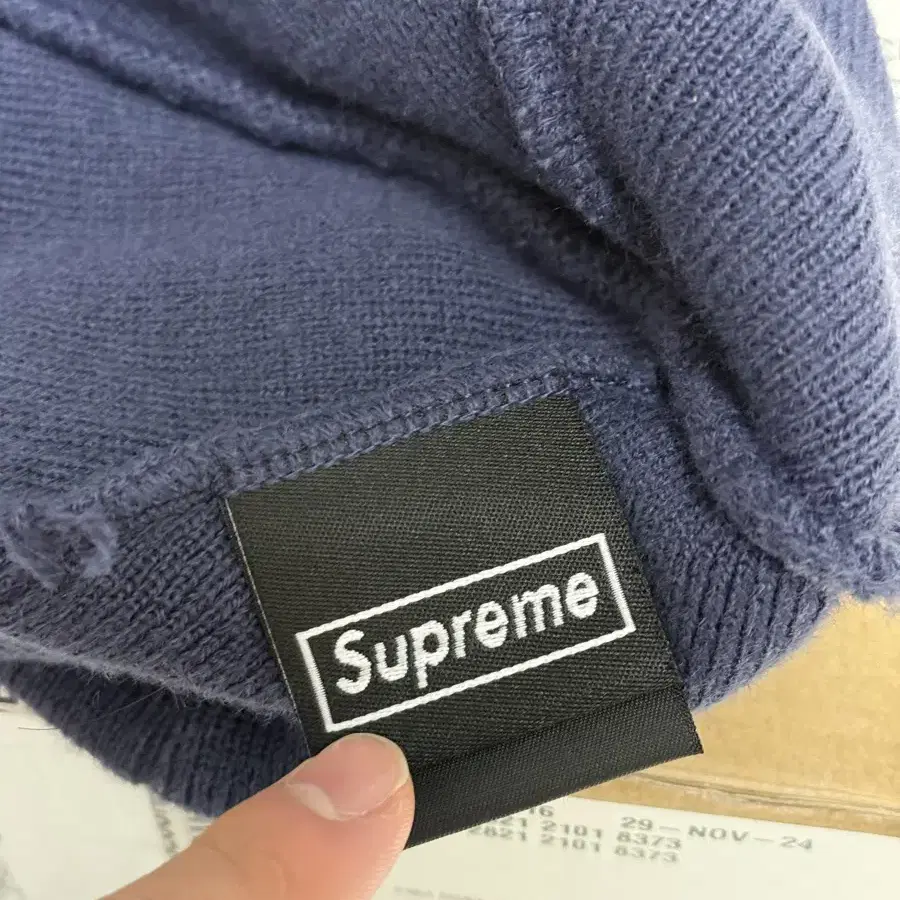 Supreme Newera S Logo Beanie Navy-23FW