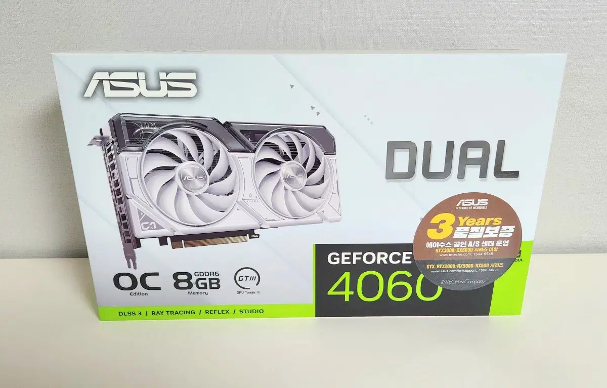 (미개봉)ASUS RTX4060 O8G EVO OC D6 8GB