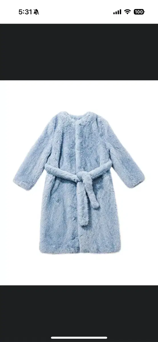 낸시부 퍼자켓 Boucle fur long coat 스몰