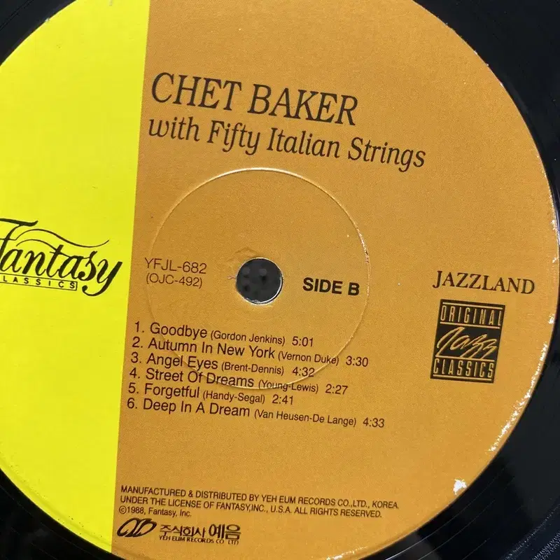 CHET BAKER   LP / AA6538