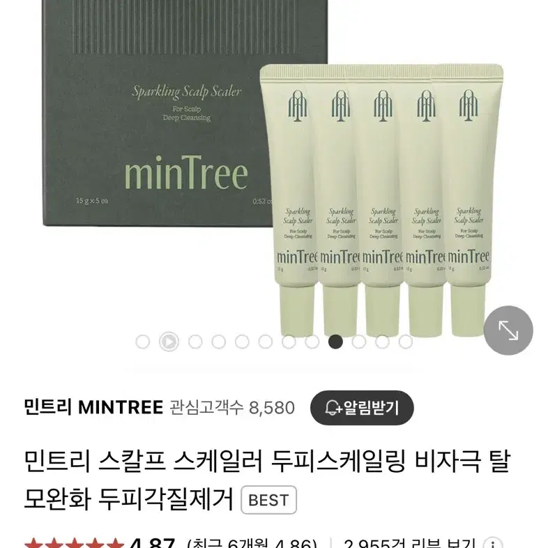 민트리 두피치약 헤어앰플 75g