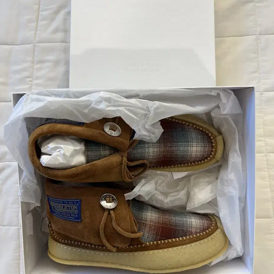 [42] [새상품] 마르지엘라 Tan Check Desert Boots