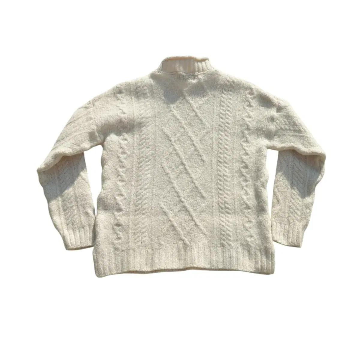 vintage Aran Moc neck fisherman Sweater