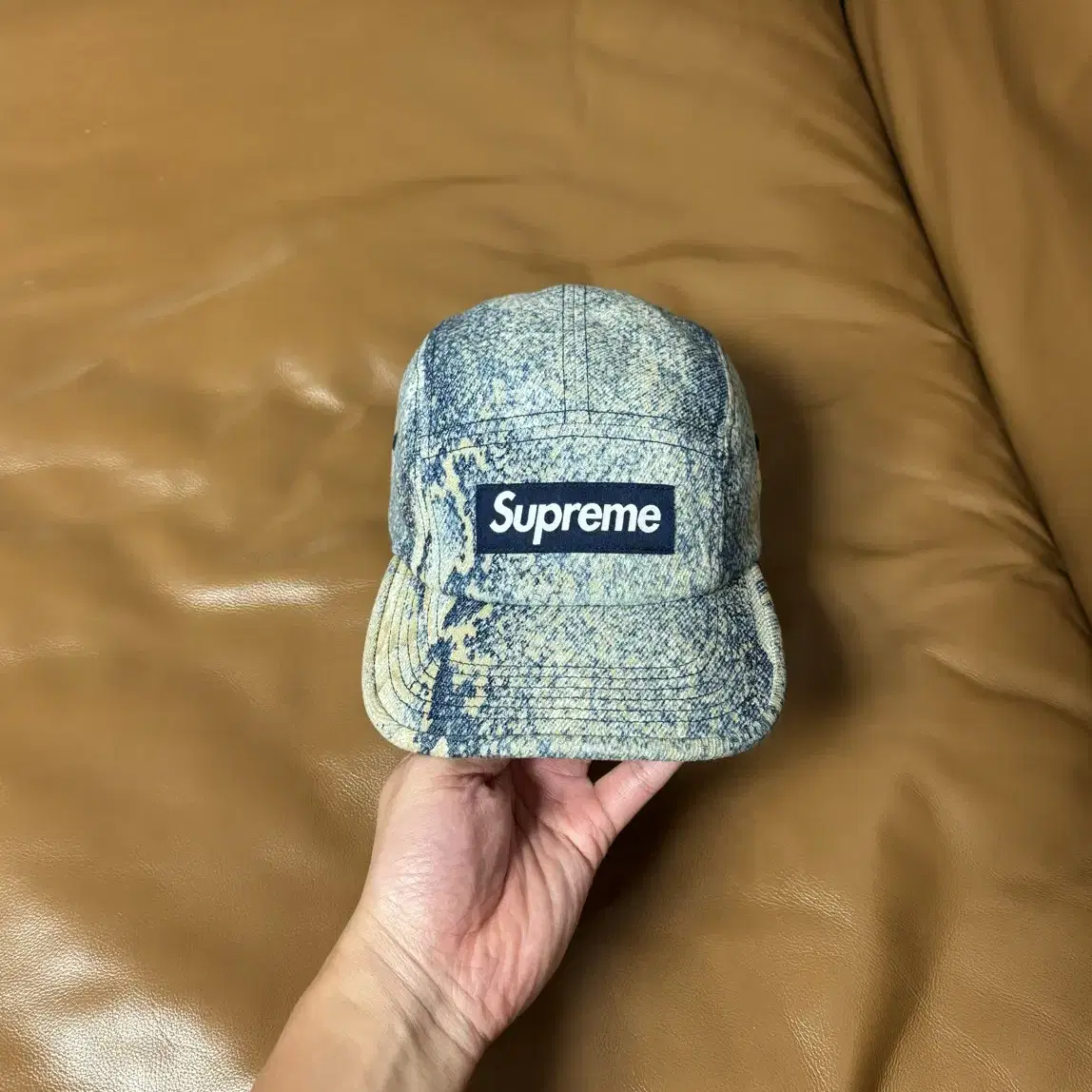 Supreme 슈프림 데님 캠프캡 모자 (Snake Denim)