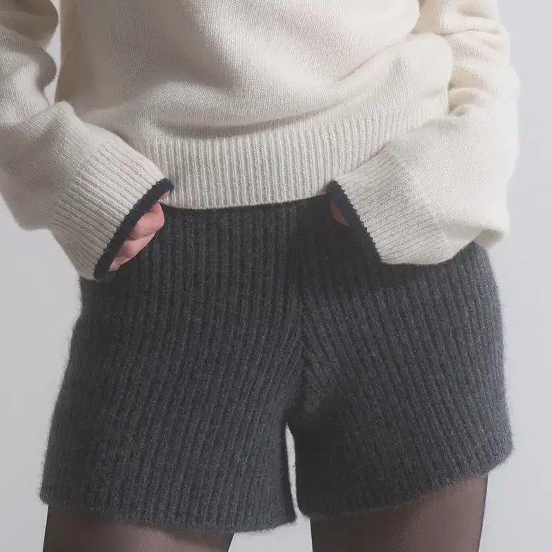 더히어 Ribbed Knit Pants(새상품)