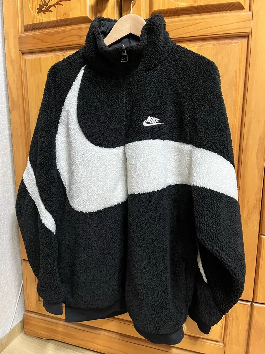 Nike Big Swoosh Reversible Hoodie Black XXL