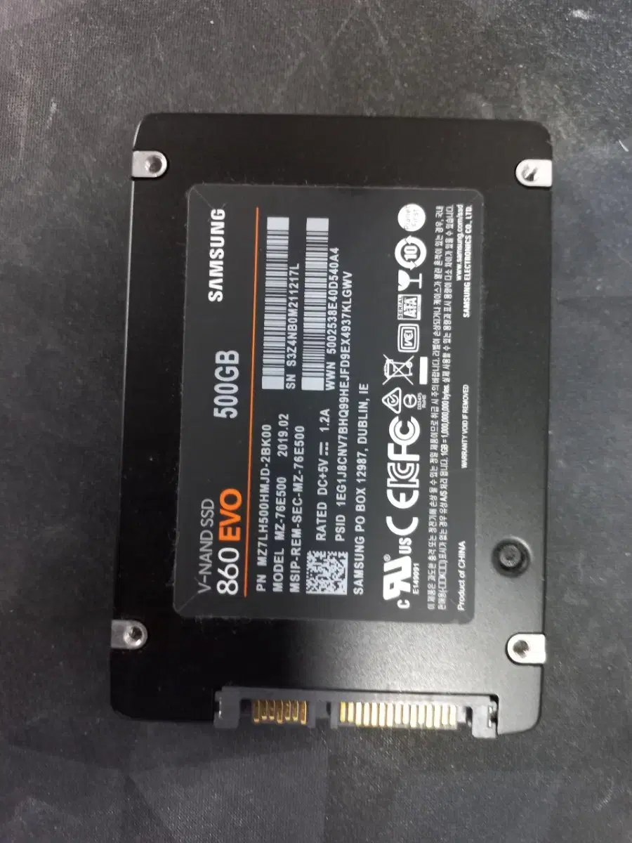 삼성전자 SSD SATA3 500GB 860EVO