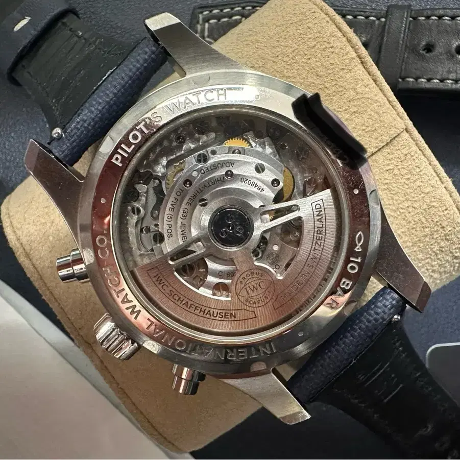 (판매 완료) IWC 파일럿크로노 41 신형 청판