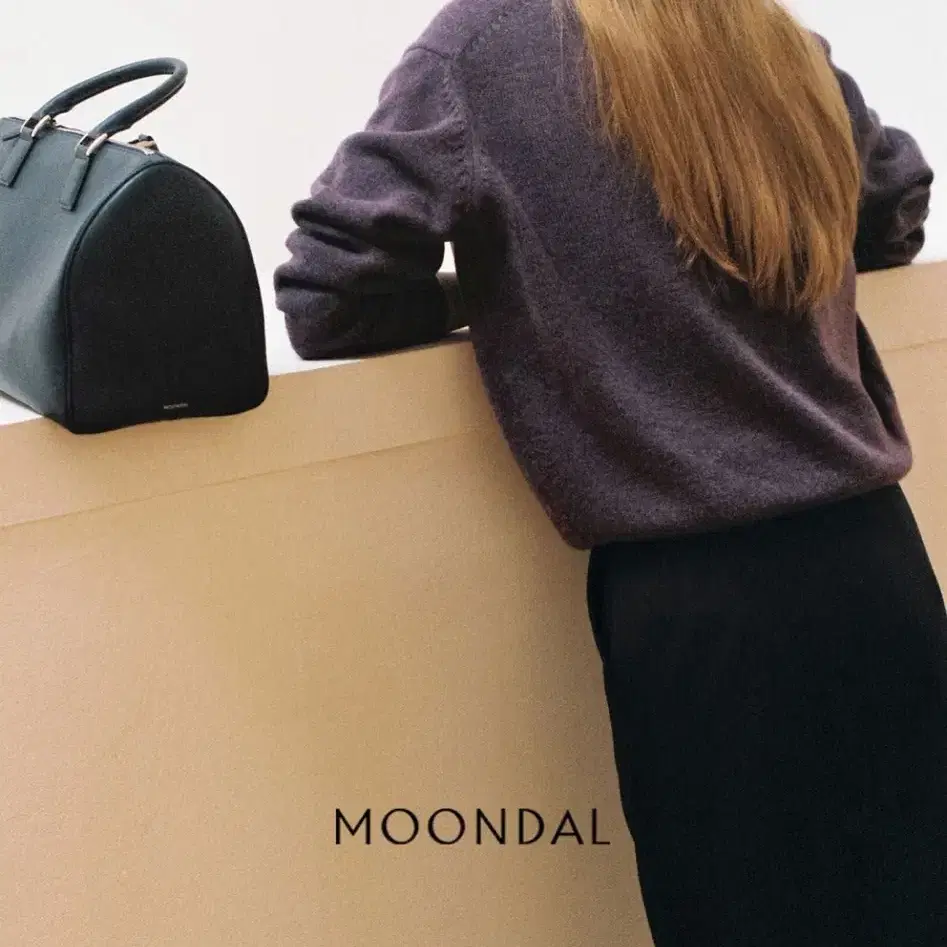 MOONDAL 문달 BOSTON BAG 보스턴백 네이비