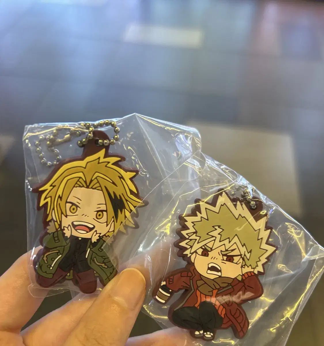 My Hero Academia Hiroaka Bakugo Denki Keyring